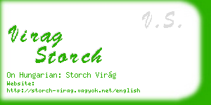 virag storch business card